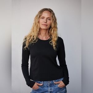 NWOT BUCK MASON Women's Long-Sleeve Pima Tee